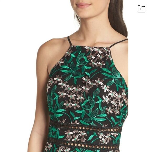 Sam Edelman Floral Embroidered Lace Dress Size 10 - Picture 3 of 14